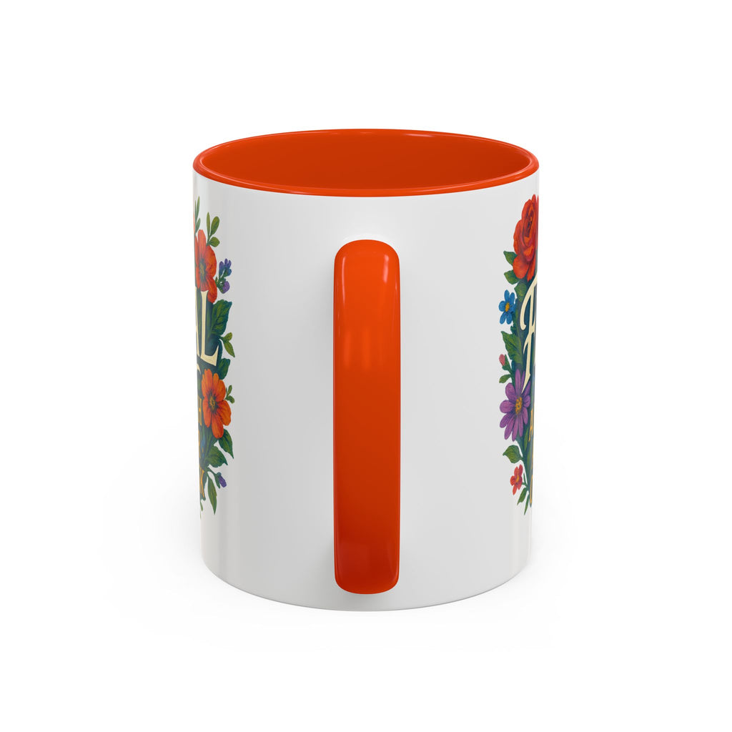 Feral Approach at Your Own Risk Mug | Floral Illustration, Ceramic Coffee Cup