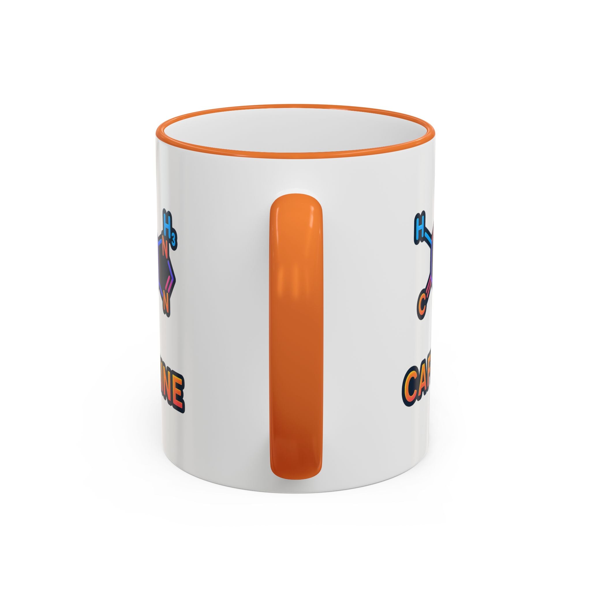 Caffeine Mug | Accent Rim & Handle 11oz 15oz