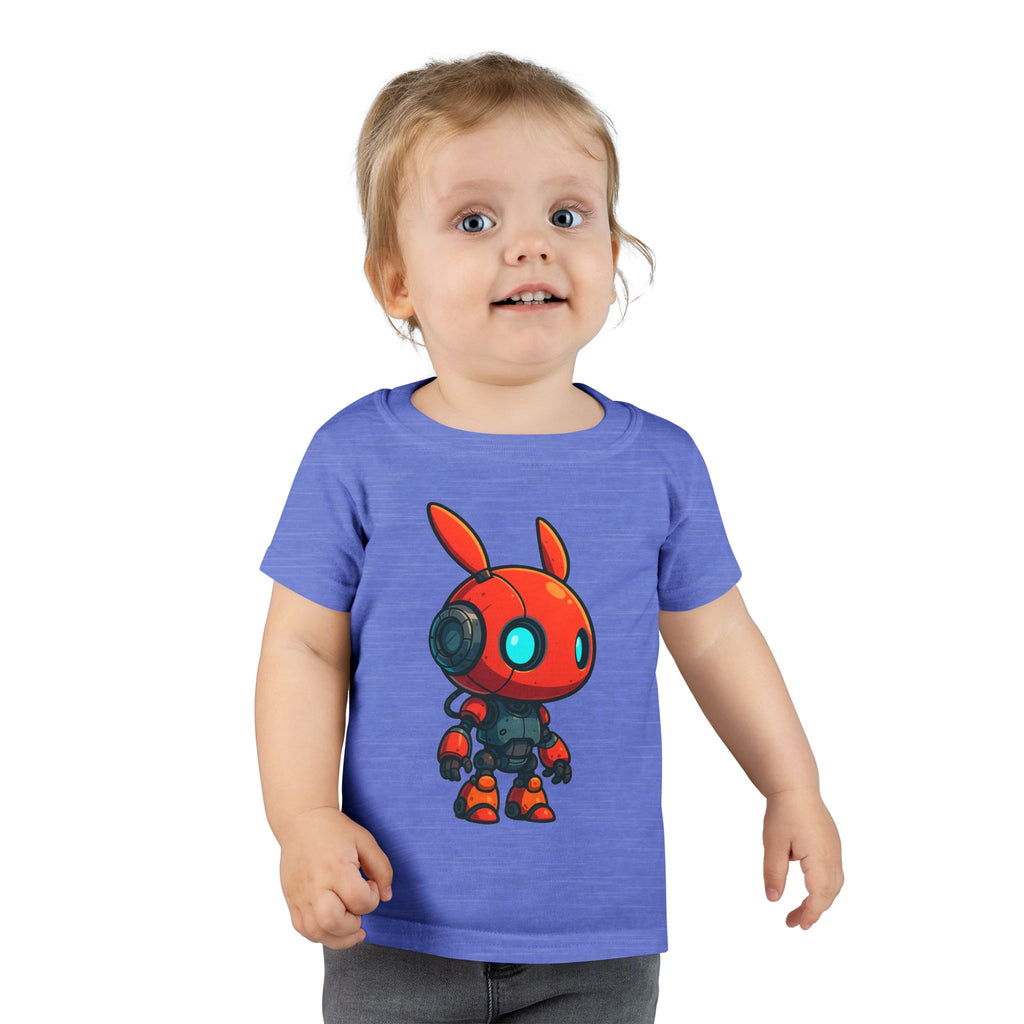 Happy RobotToddler T-shirt | Cute Sci-Fi Bunny Robot, Kids Tee
