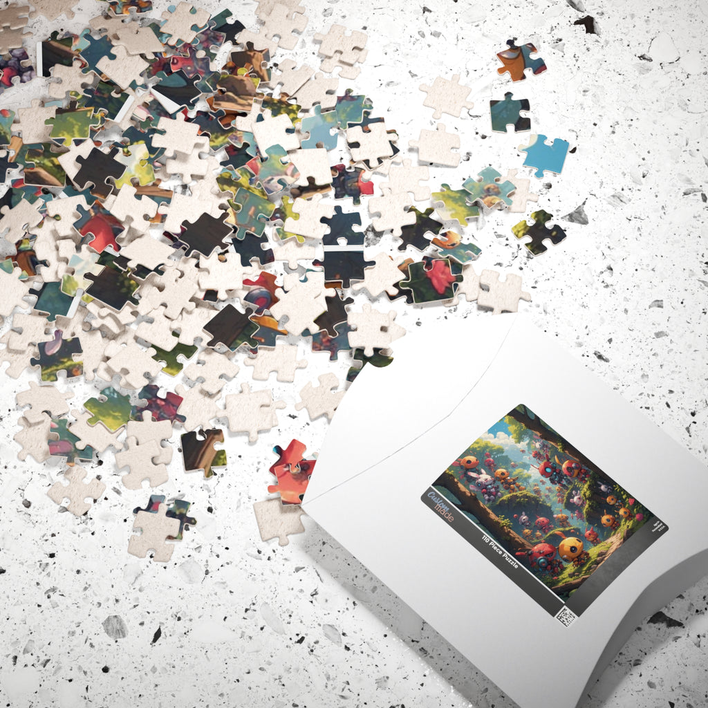 Puzzle Happy Robot Forest  gift for gamers