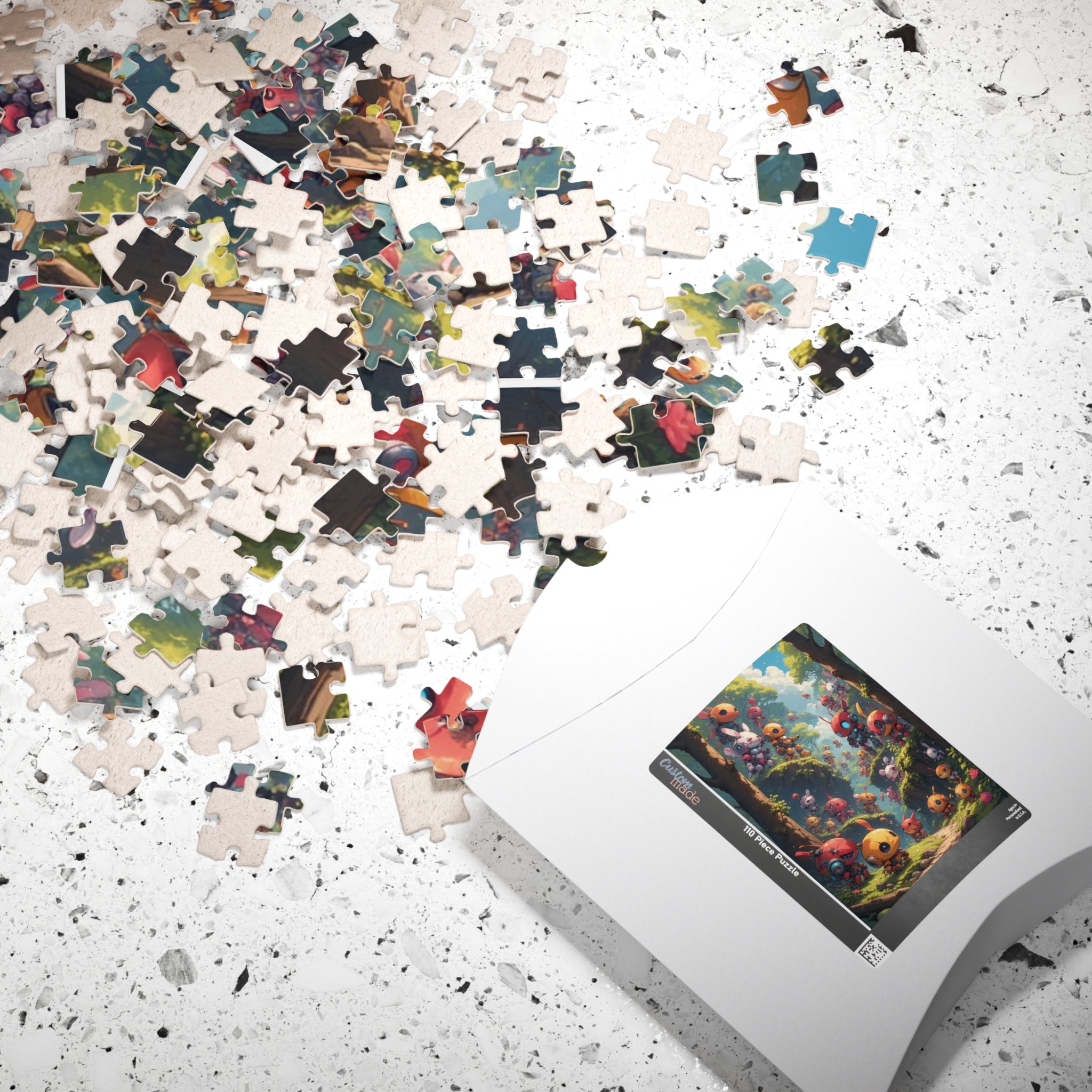 Puzzle Happy Robot Forest  gift for gamers