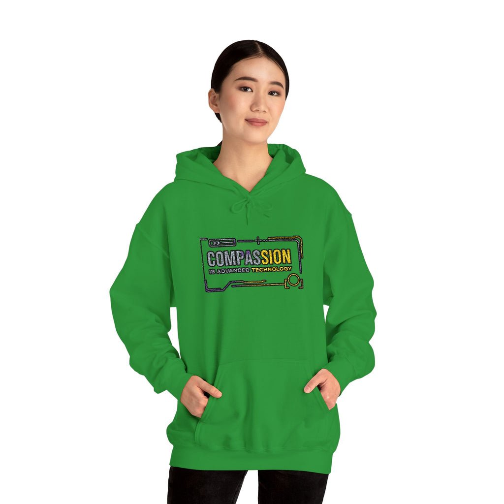Compassion is Advanced Technology Embroidered Hoodie