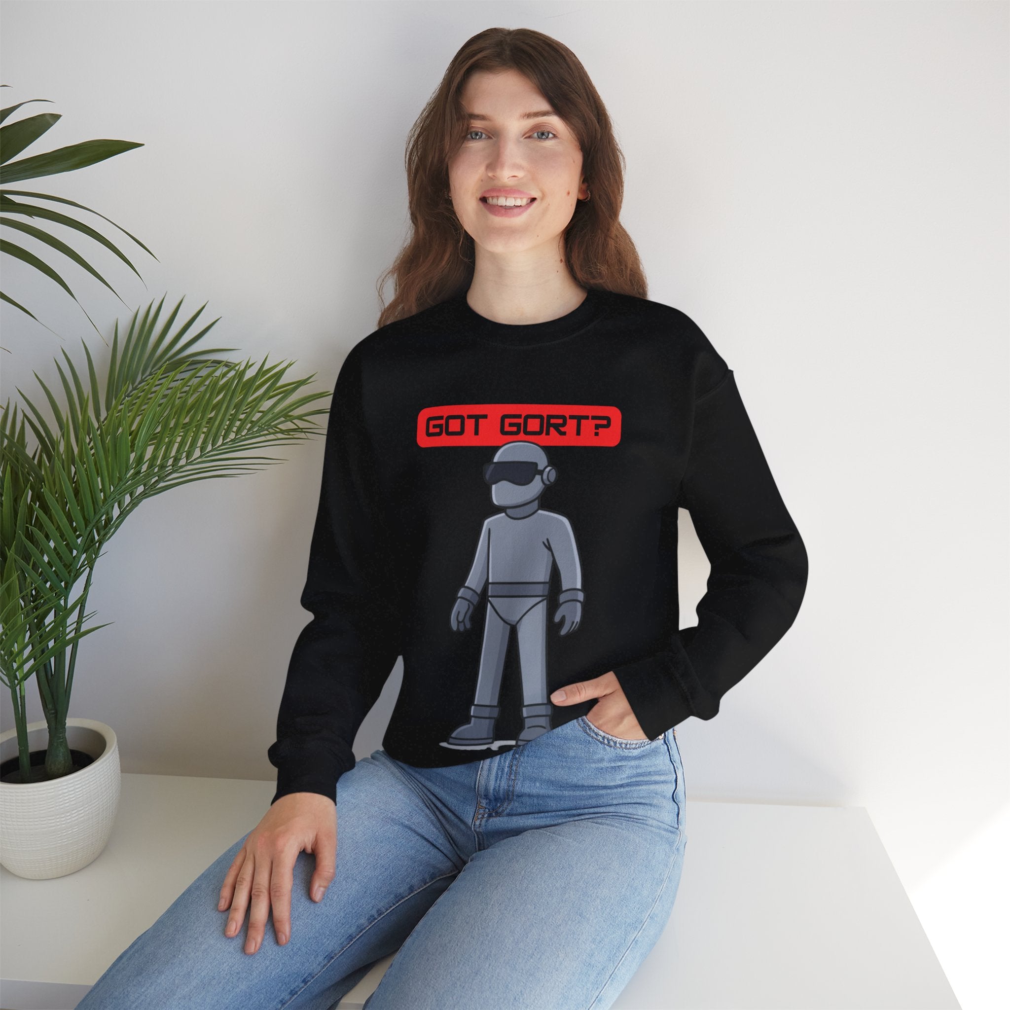 Got Gort? Unisex Crewneck Sweatshirt - Cool Casual Wear, Fun Graphic Hoodie, Perfect Gift for Friends, Everyday Comfort