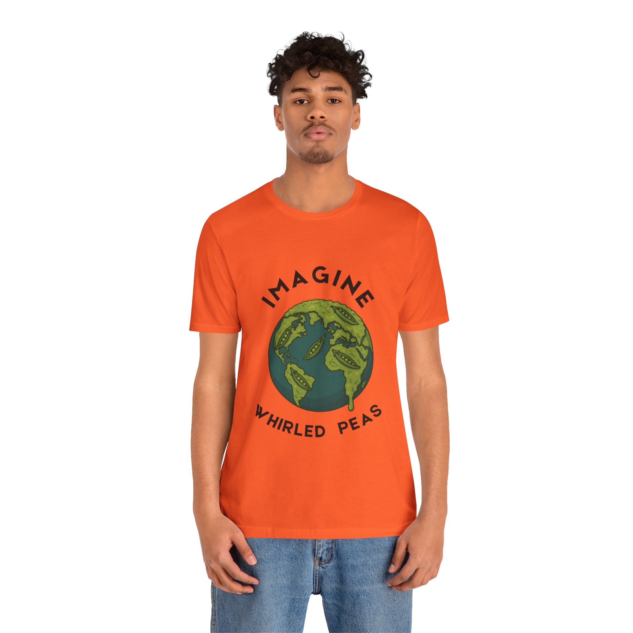 Imagine Whirled Peas Short Sleeve Tee, Eco-Friendly T-Shirt