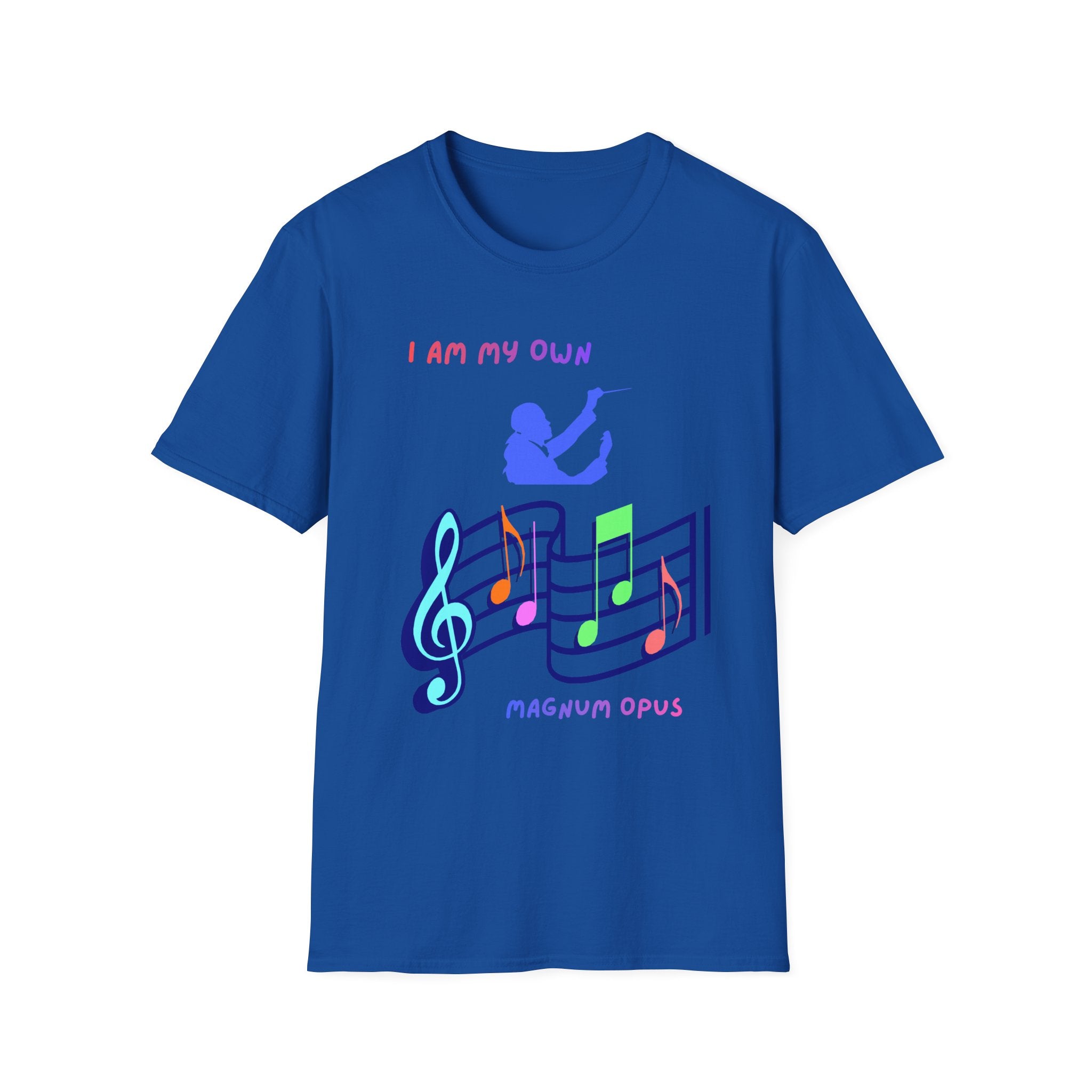 I Am My Own Magnum Opus T-Shirt | Musical Notes Treble Clef Design