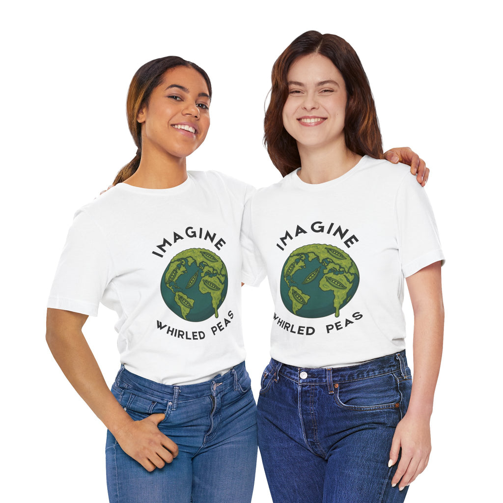 Imagine Whirled Peas Short Sleeve Tee, Eco-Friendly T-Shirt