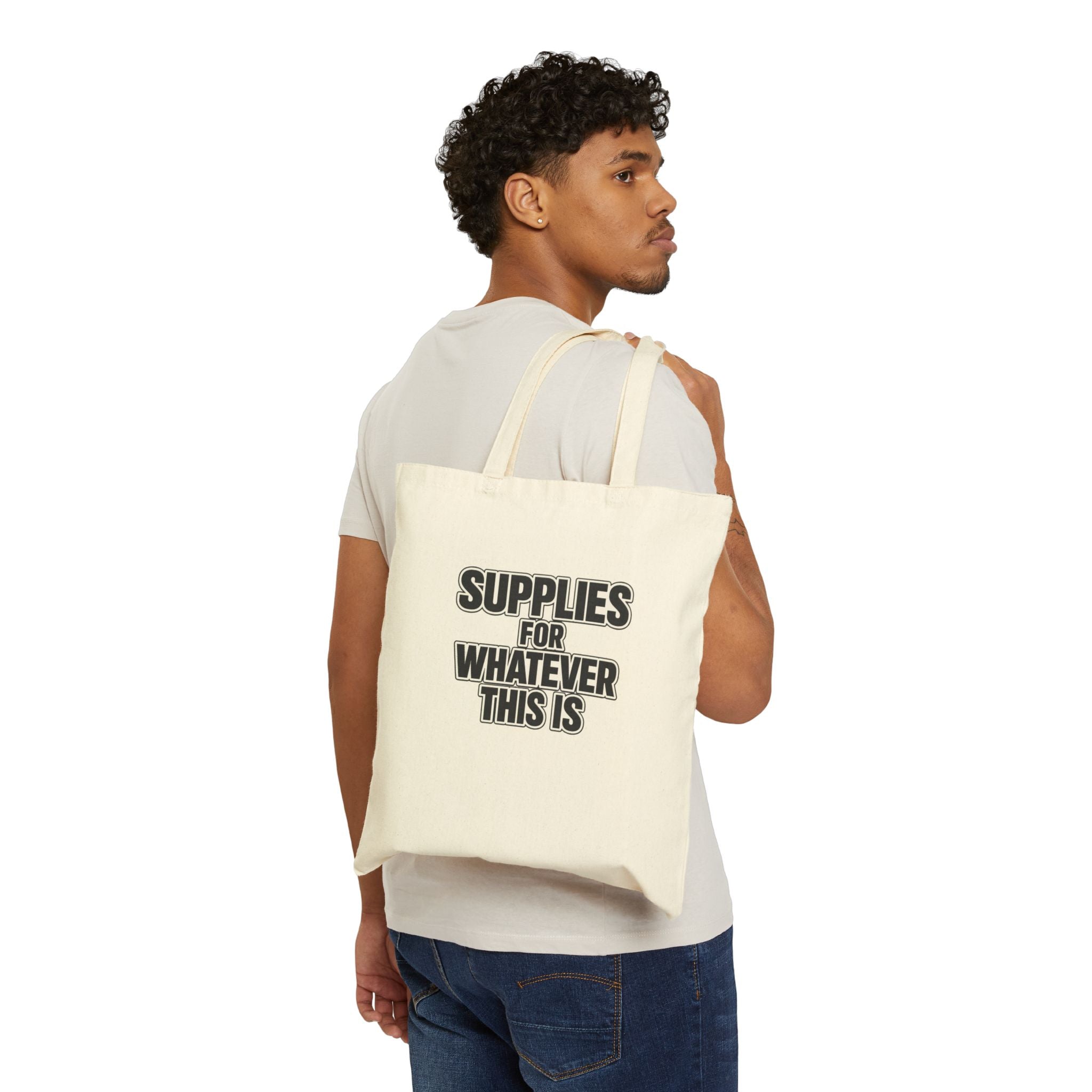 Supplies For Whatever This Is Tote Bag | Canvas Eco-friendly reusable Grocery Market Bag