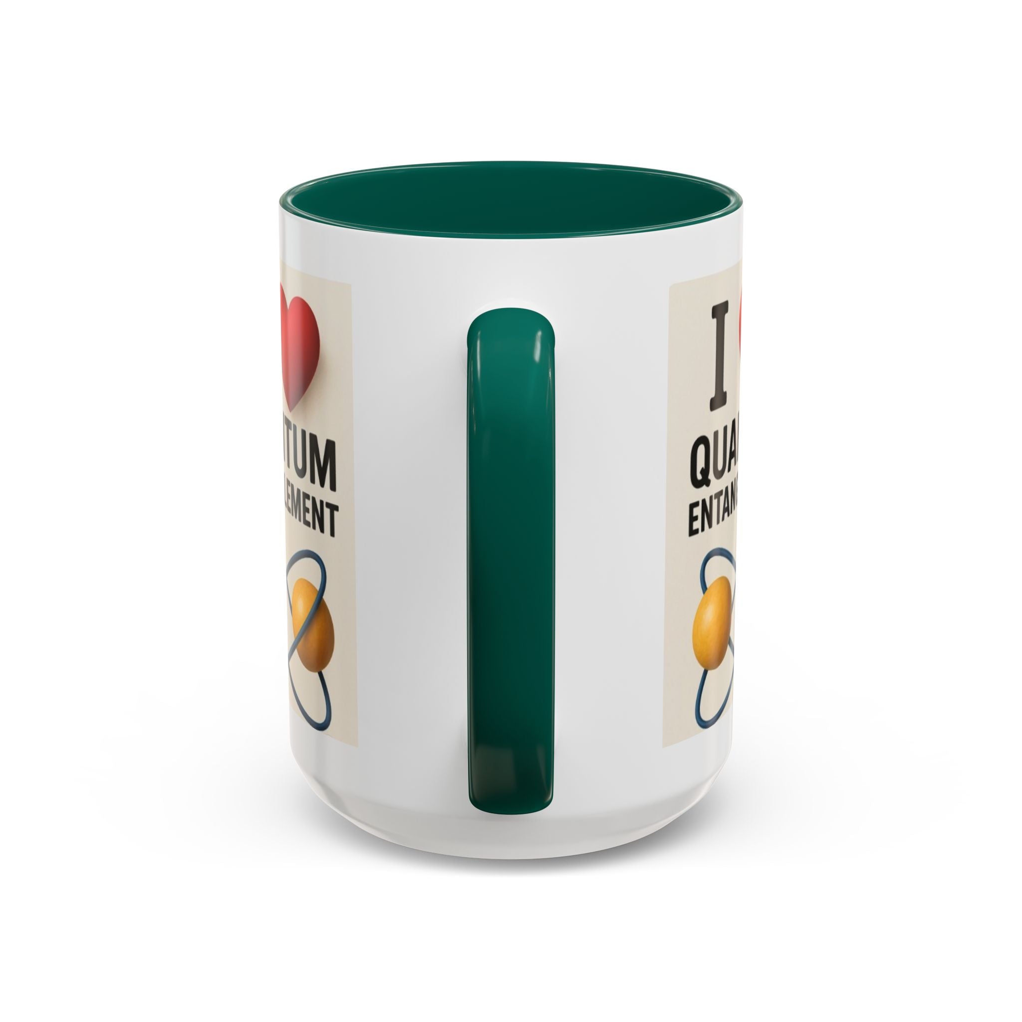 I Love Quantum Entanglement Mug – Science Nerd Coffee Mug