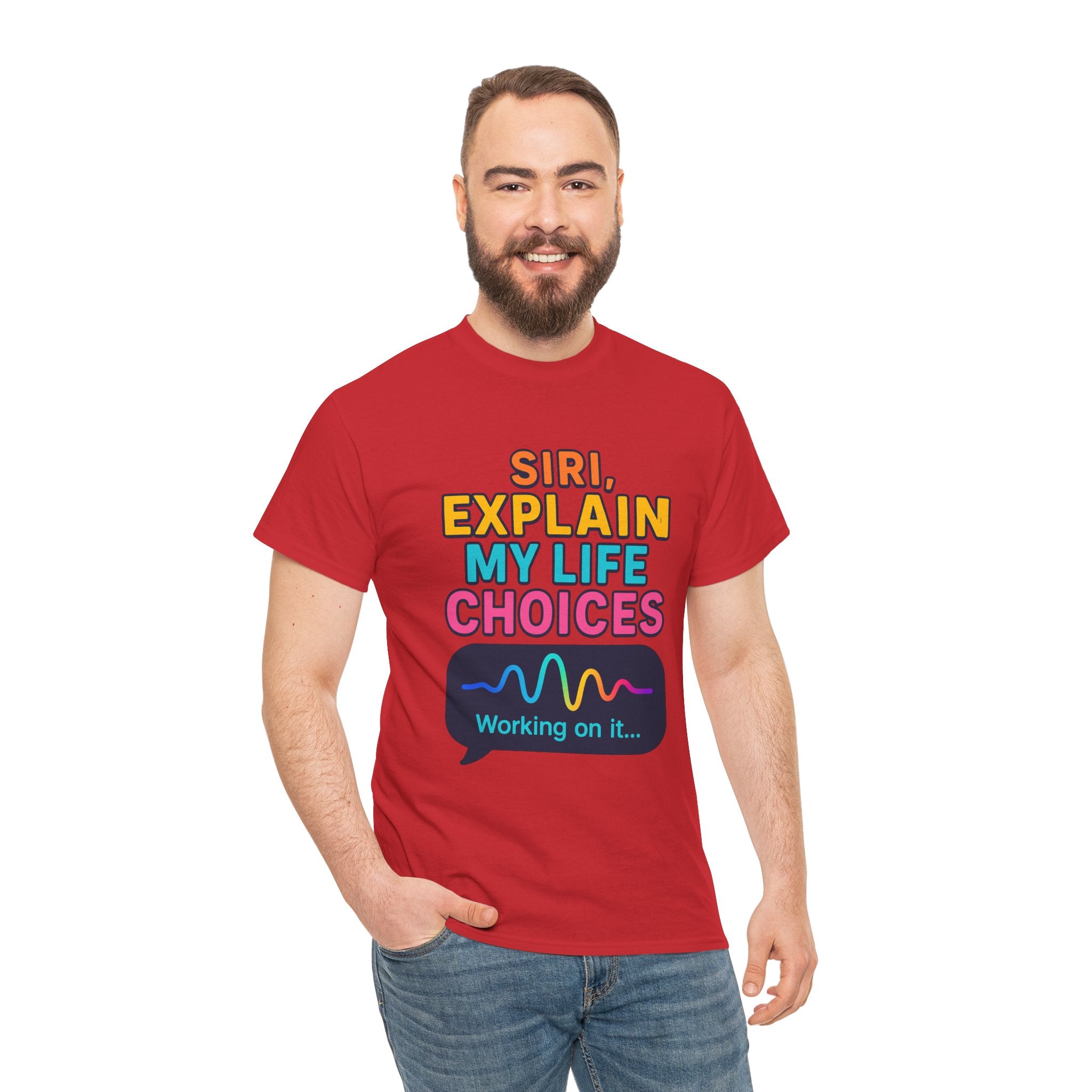 Siri Explain My Life Choices T-Shirt | Funny Tech Quote Tee