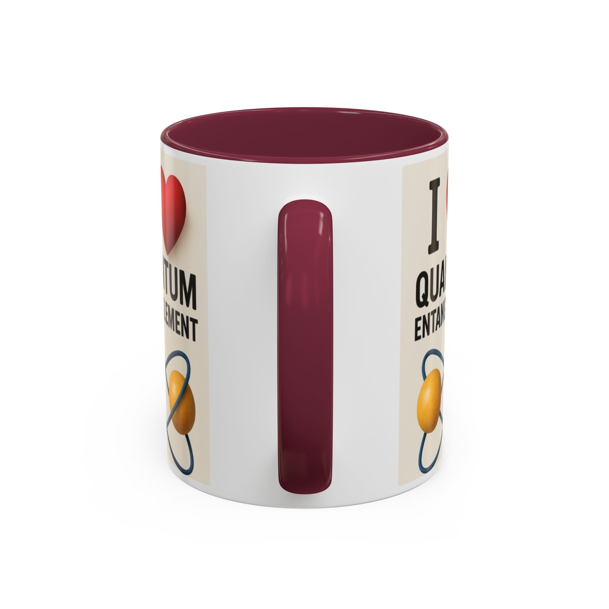 I Love Quantum Entanglement Mug – Science Nerd Coffee Mug