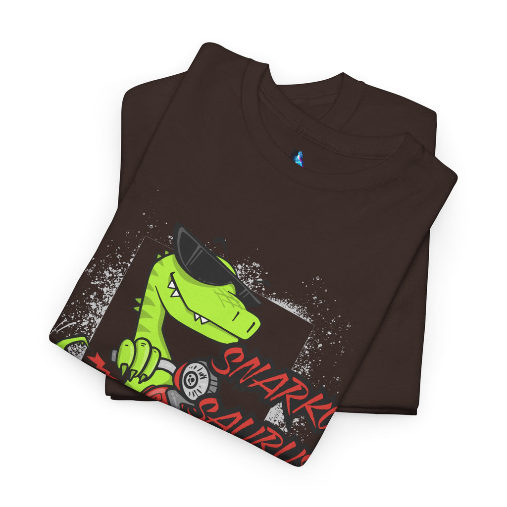 Snarkosaurus Cool Graphic Tee for Dinosaur Lovers | Unisex Heavy Cotton Tee