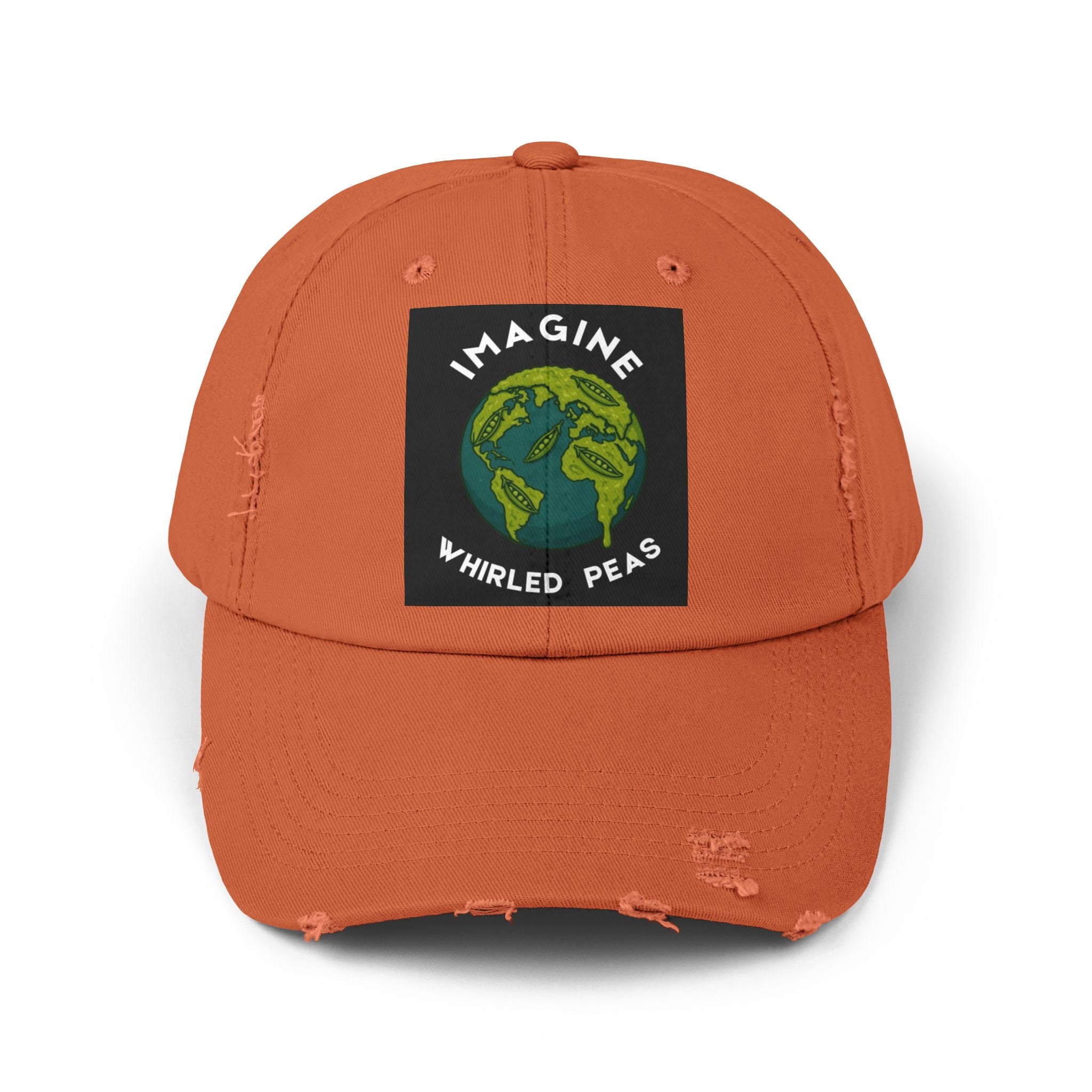 Imagine Whirled Peas Unisex Distressed Cap