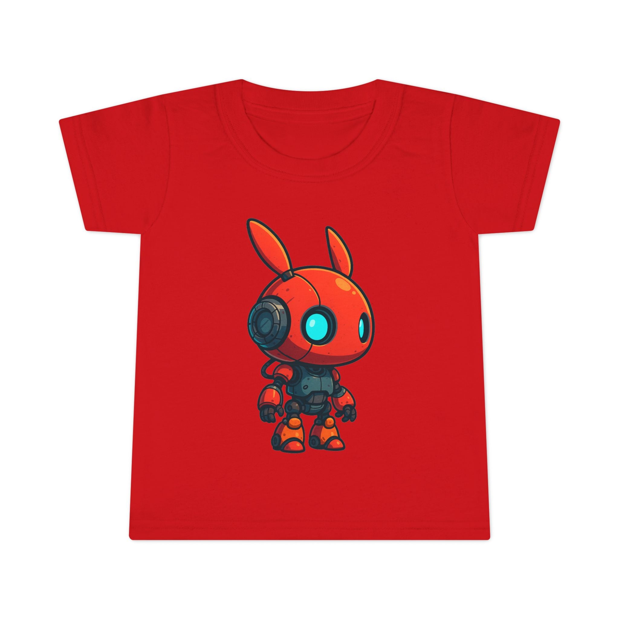Happy RobotToddler T-shirt | Cute Sci-Fi Bunny Robot, Kids Tee