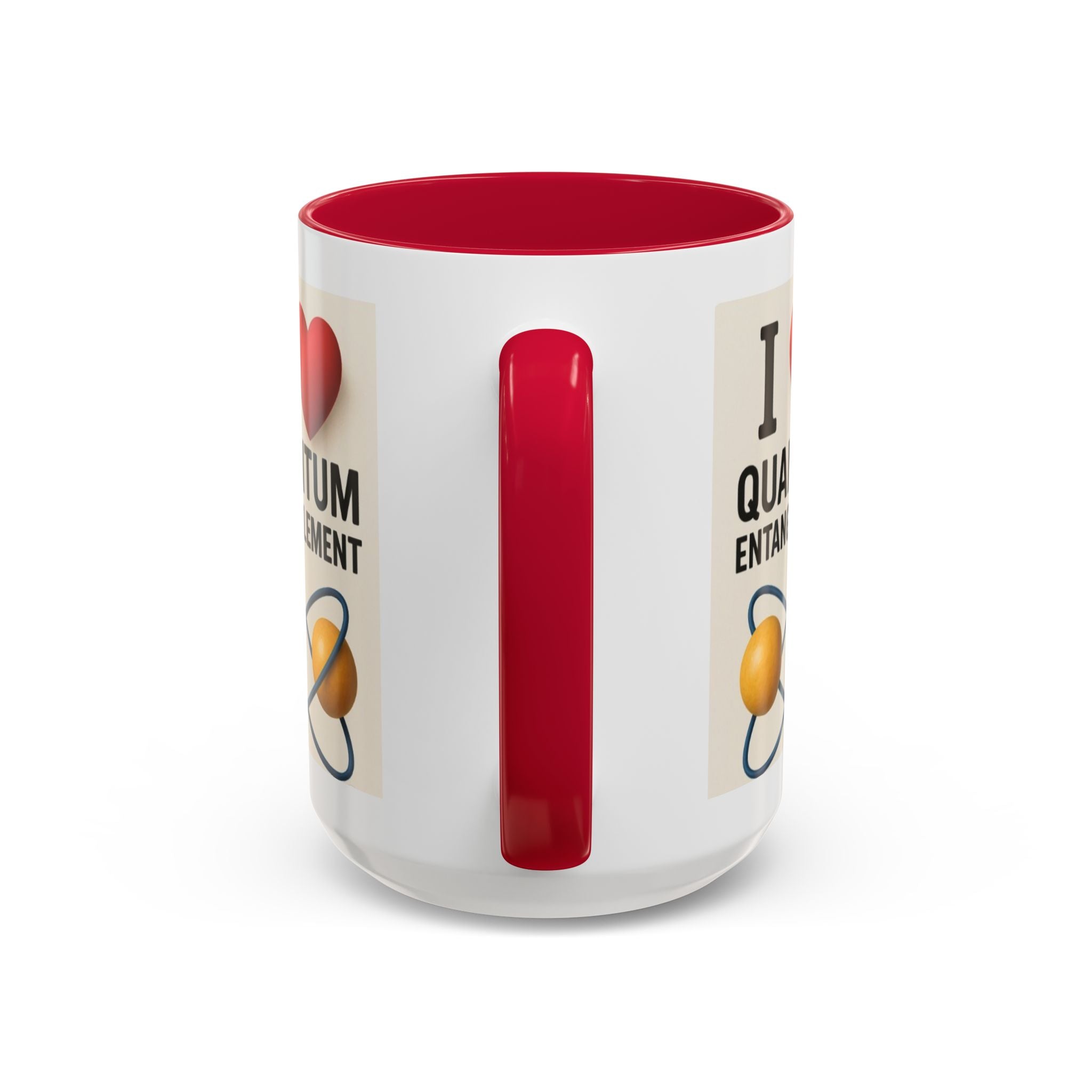 I Love Quantum Entanglement Mug – Science Nerd Coffee Mug