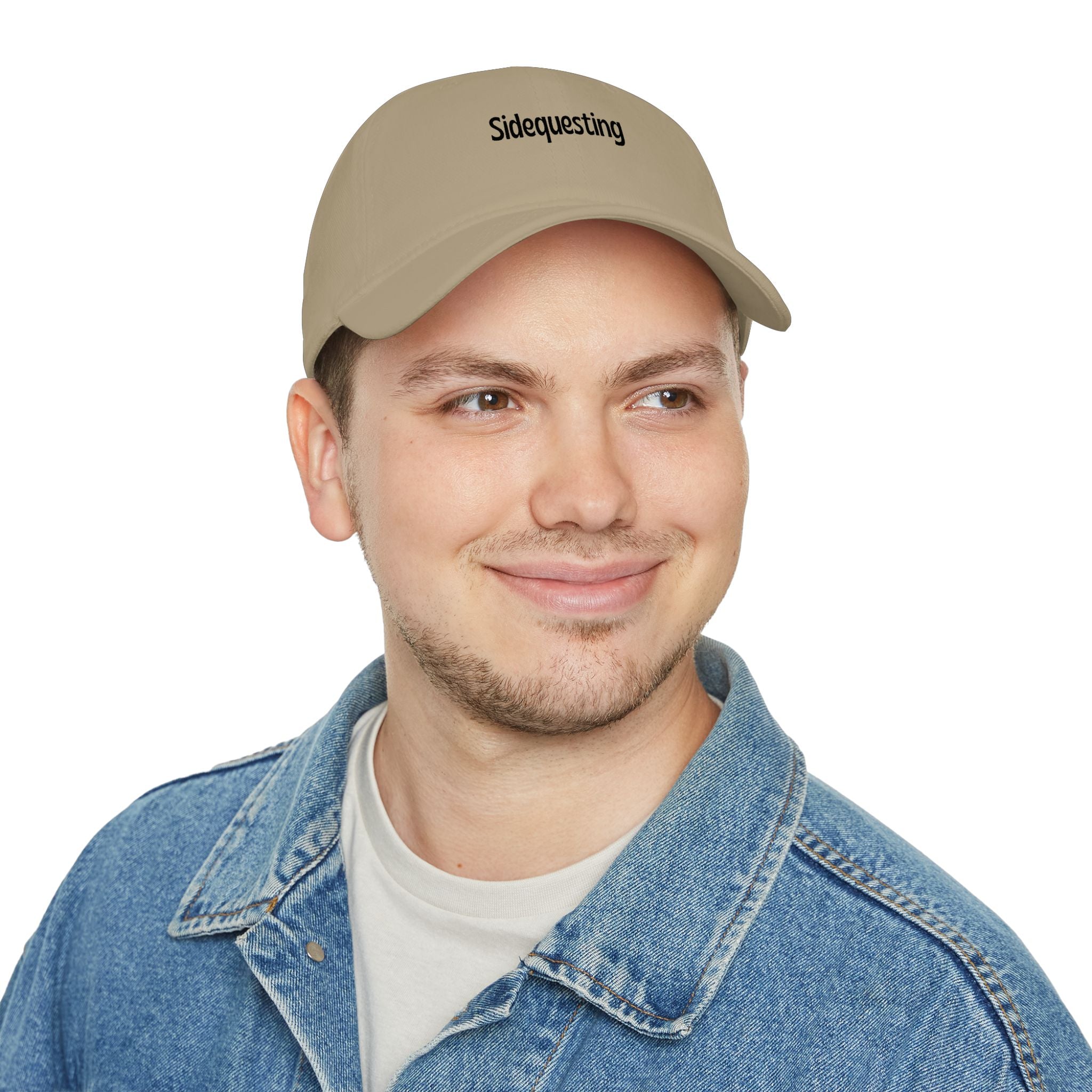 Sidequesting Baseball Cap — Low Profile Embroidered Dad Hat for Gamers