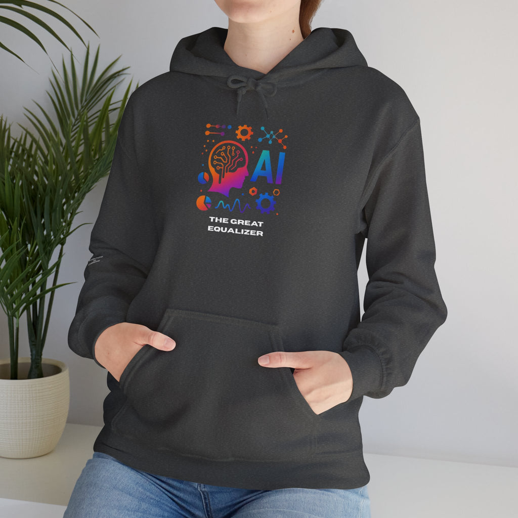 AI-Inspired Unisex Heavy Blend Hoodie, Cozy Sweatshirt