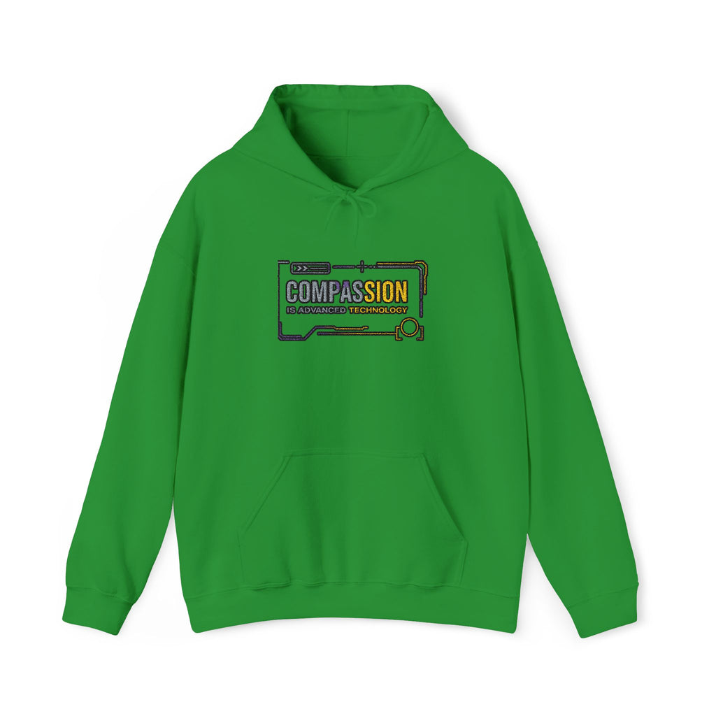 Compassion is Advanced Technology Embroidered Hoodie
