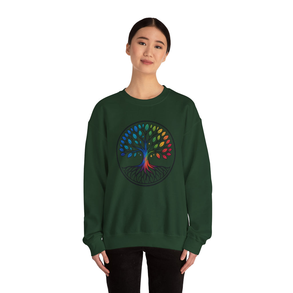 Rainbow Tree of Life Graphic Crewneck sweatshirt