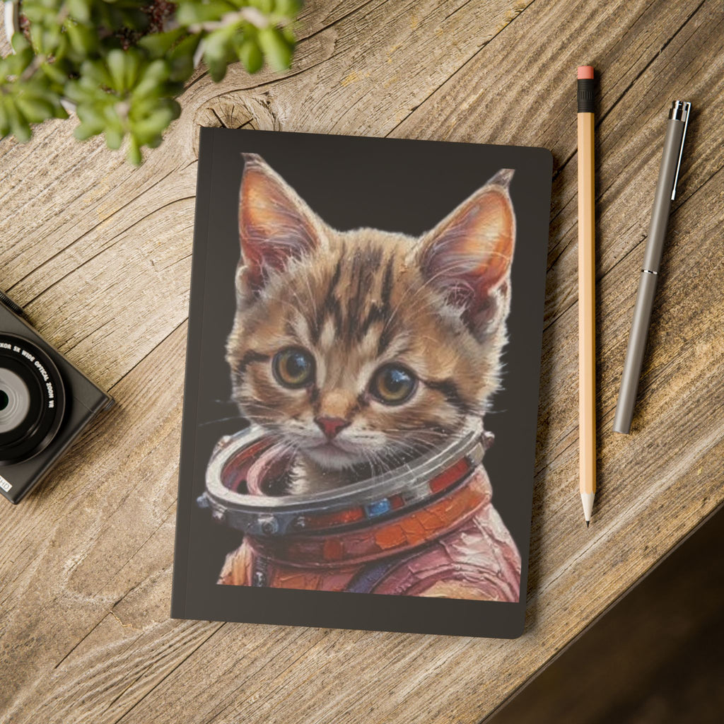Astronaut Cat Hardcover Journal
