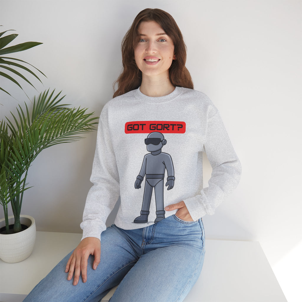 Got Gort? Unisex Crewneck Sweatshirt - Cool Casual Wear, Fun Graphic Hoodie, Perfect Gift for Friends, Everyday Comfort