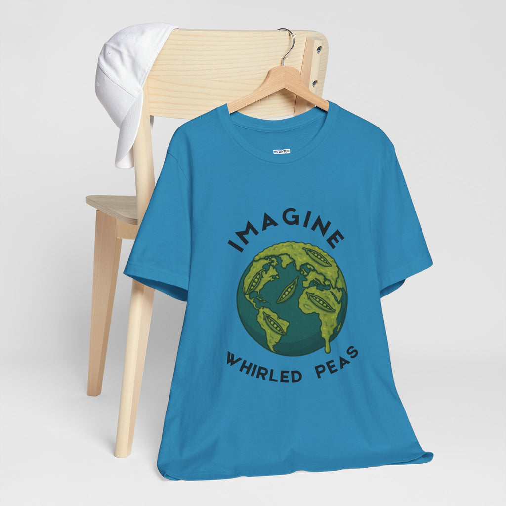 Imagine Whirled Peas Short Sleeve Tee, Eco-Friendly T-Shirt