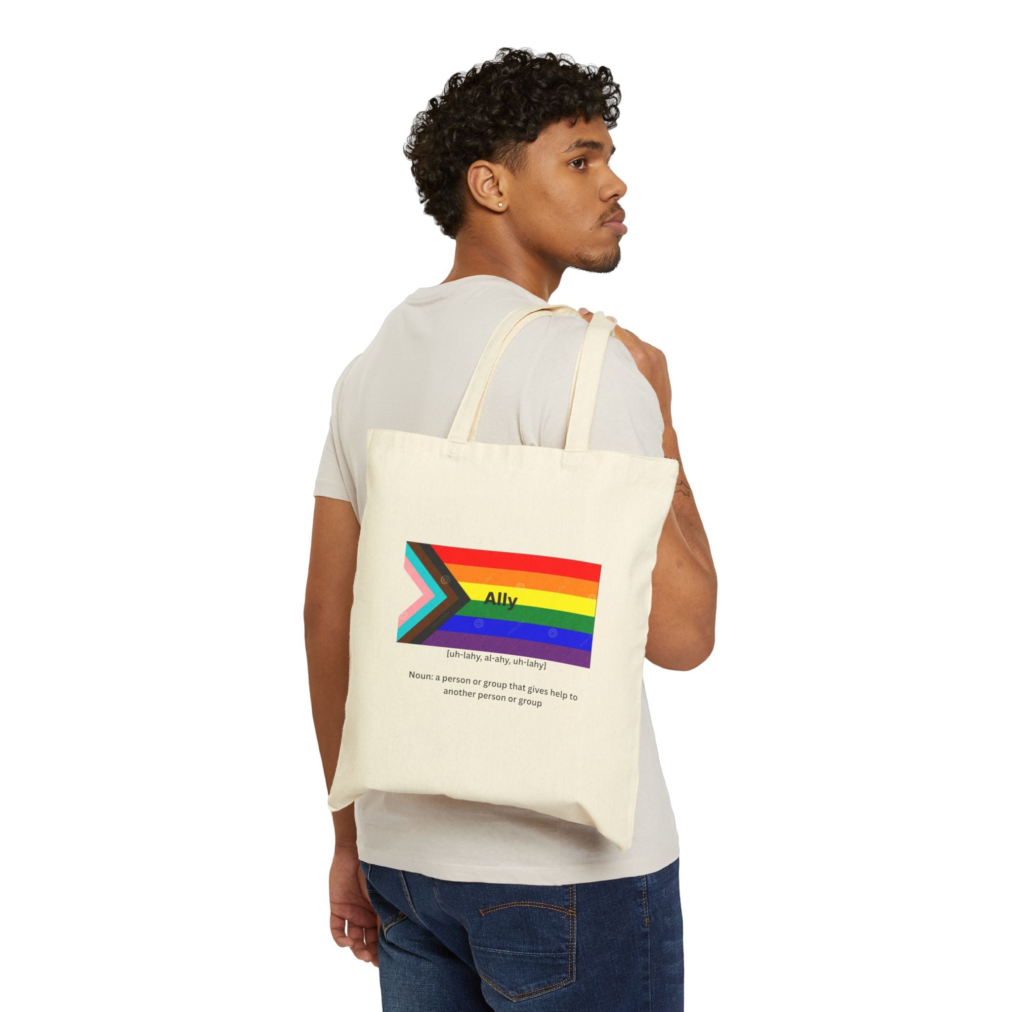 Ally Pride Cotton Canvas Tote Bag