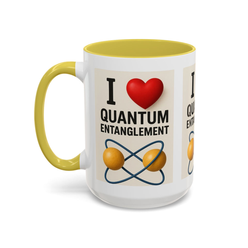 I Love Quantum Entanglement Mug – Science Nerd Coffee Mug