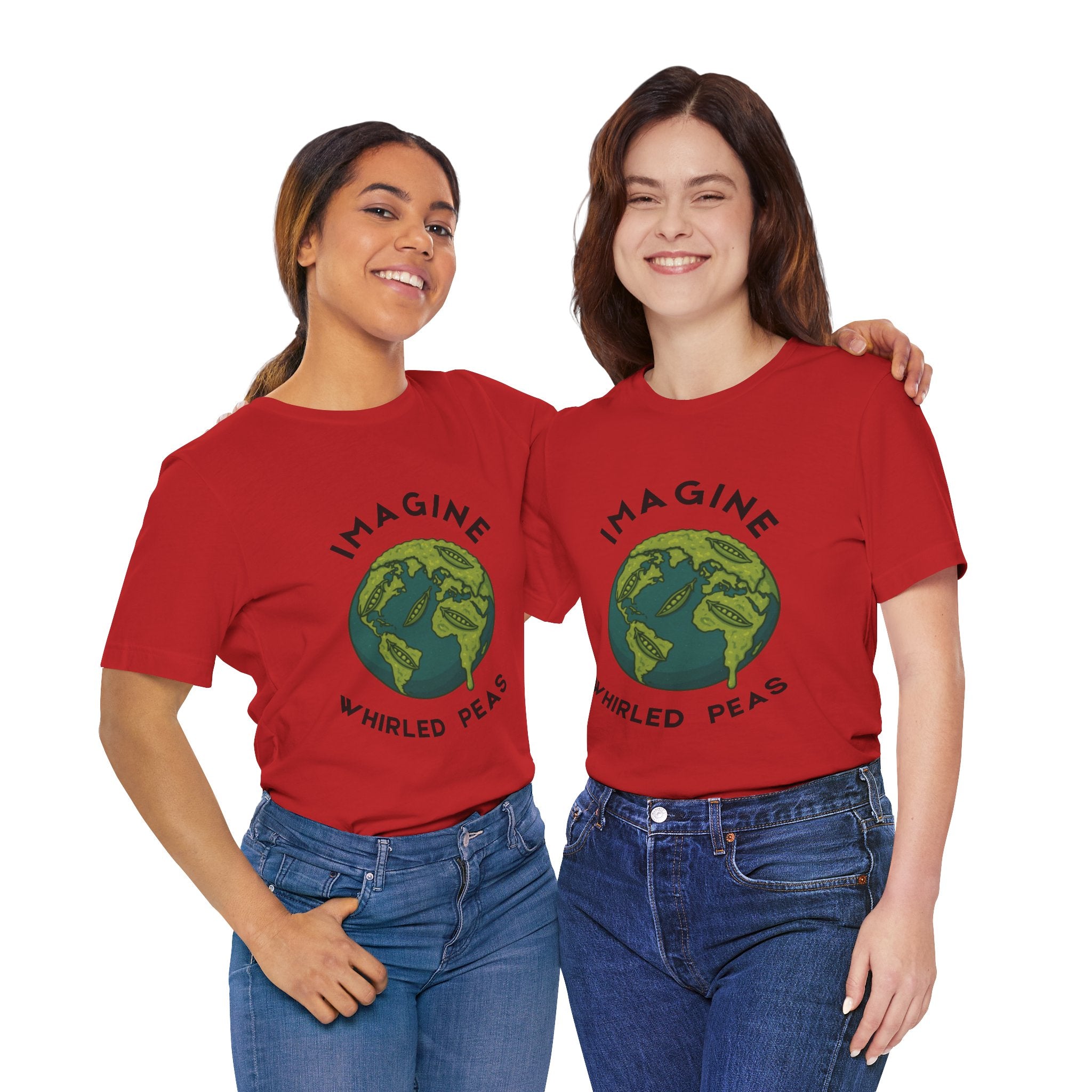 Imagine Whirled Peas Short Sleeve Tee, Eco-Friendly T-Shirt