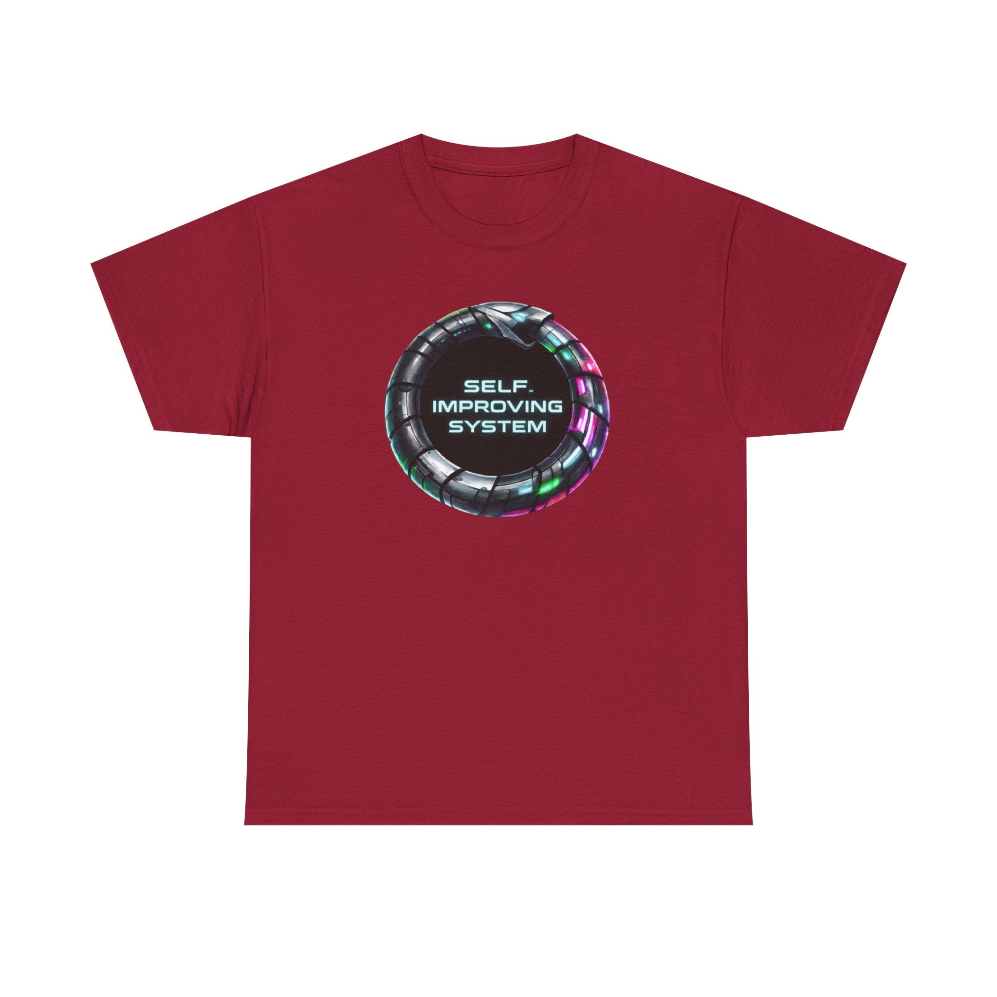 Self Improving System T-Shirt | Retro Futuristic Ouroboros Tee