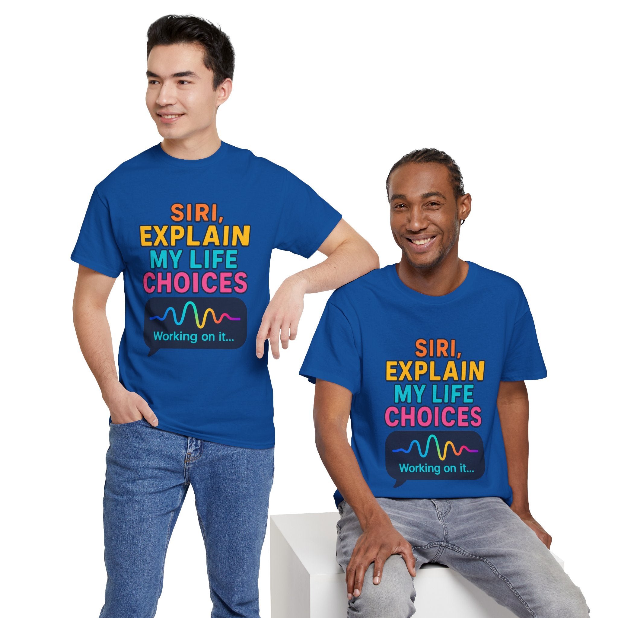Siri Explain My Life Choices T-Shirt | Funny Tech Quote Tee