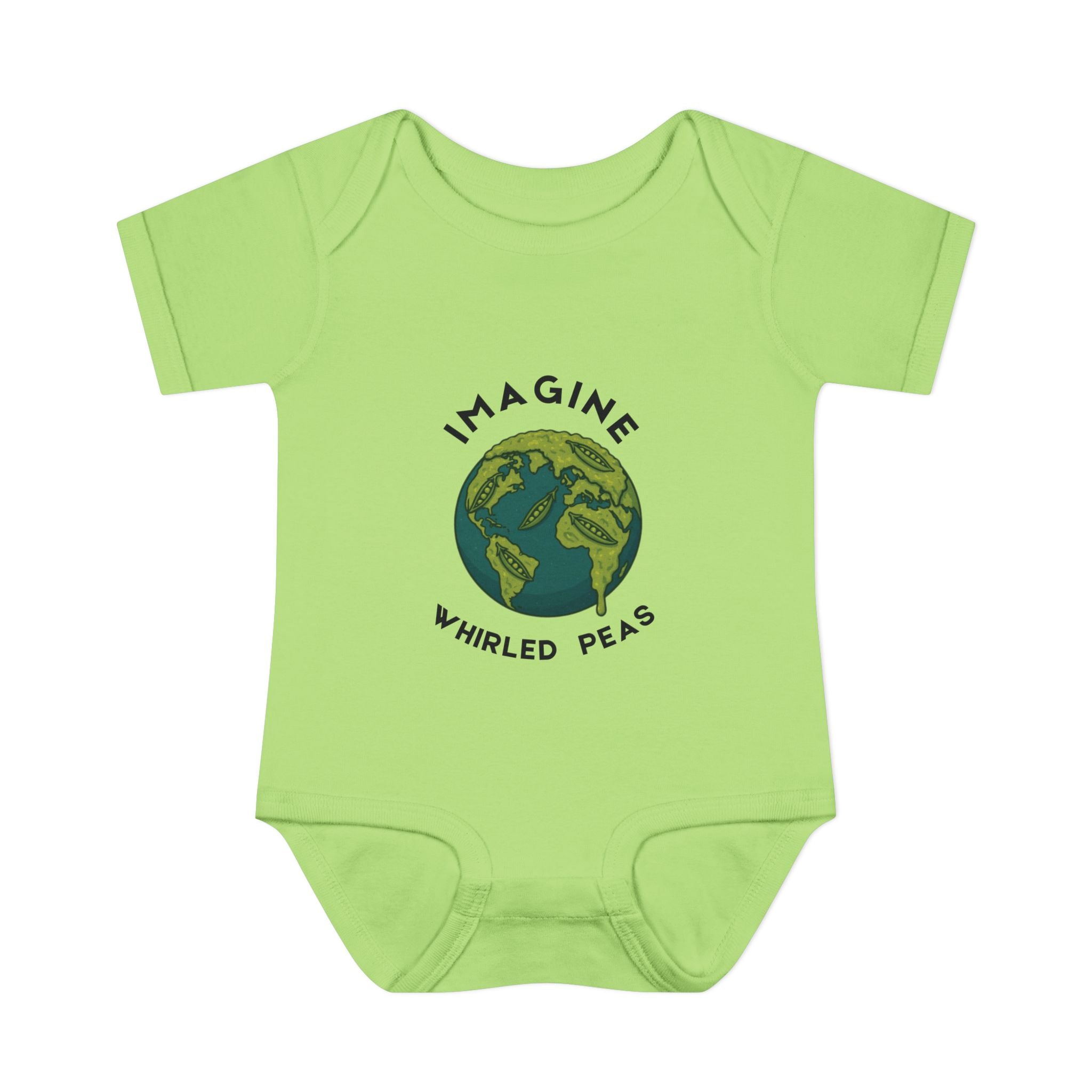 Imagine Whirled Peas Whimsical Baby Onesie