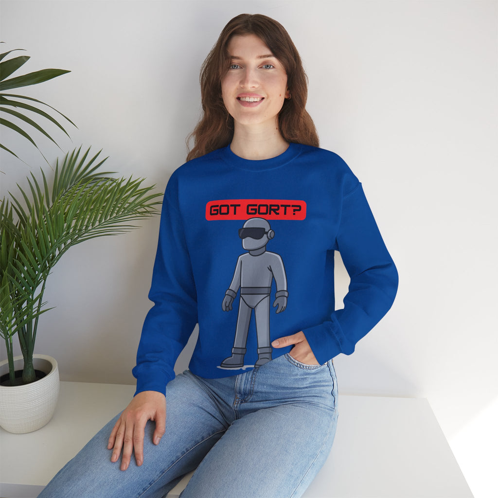Got Gort? Unisex Crewneck Sweatshirt - Cool Casual Wear, Fun Graphic Hoodie, Perfect Gift for Friends, Everyday Comfort