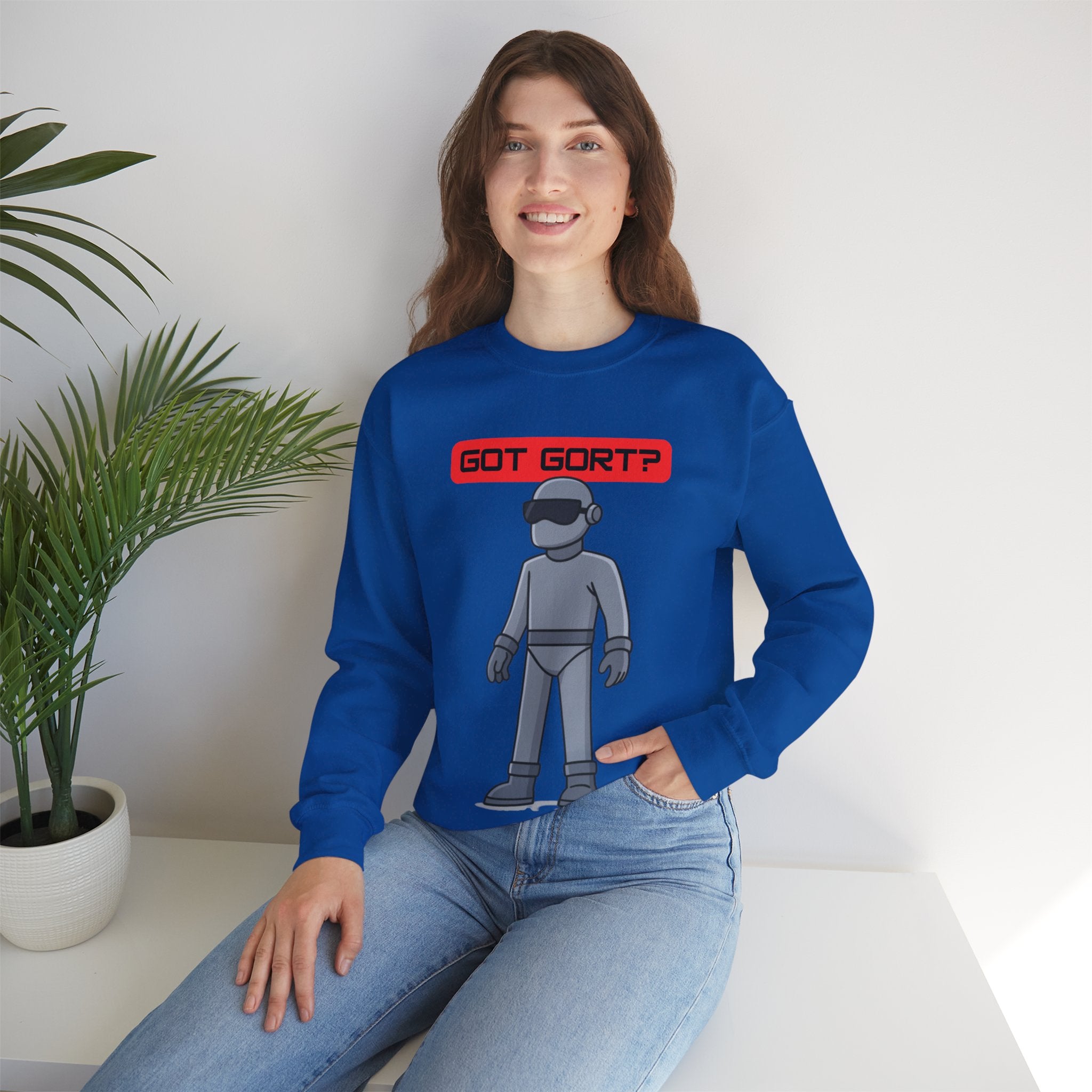 Got Gort? Unisex Crewneck Sweatshirt - Cool Casual Wear, Fun Graphic Hoodie, Perfect Gift for Friends, Everyday Comfort