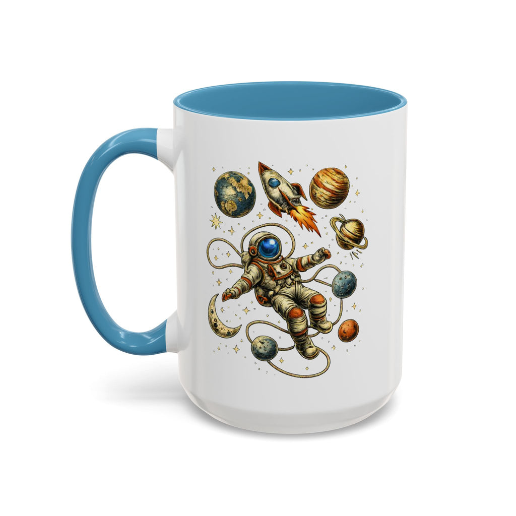 Astronaut in Space Coffee Mug | Rocket Planets Solar System