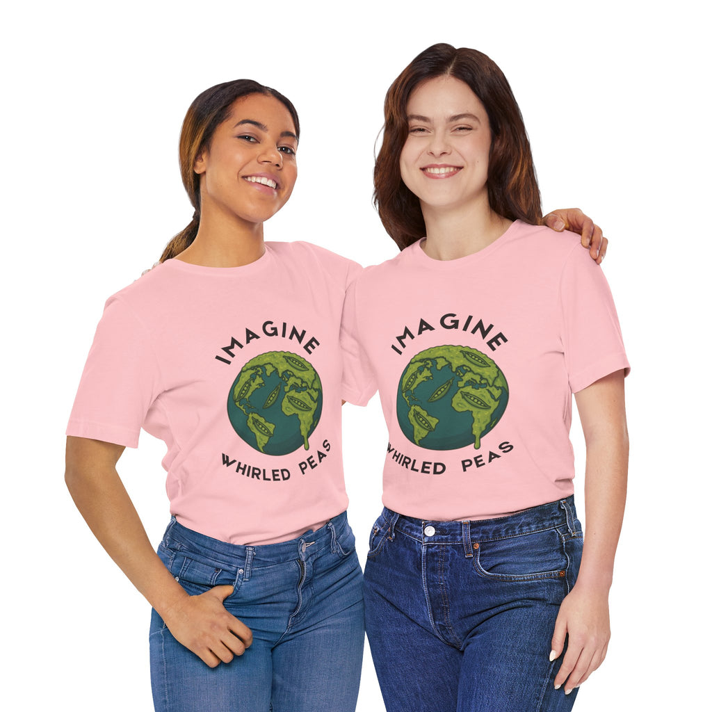 Imagine Whirled Peas Short Sleeve Tee, Eco-Friendly T-Shirt