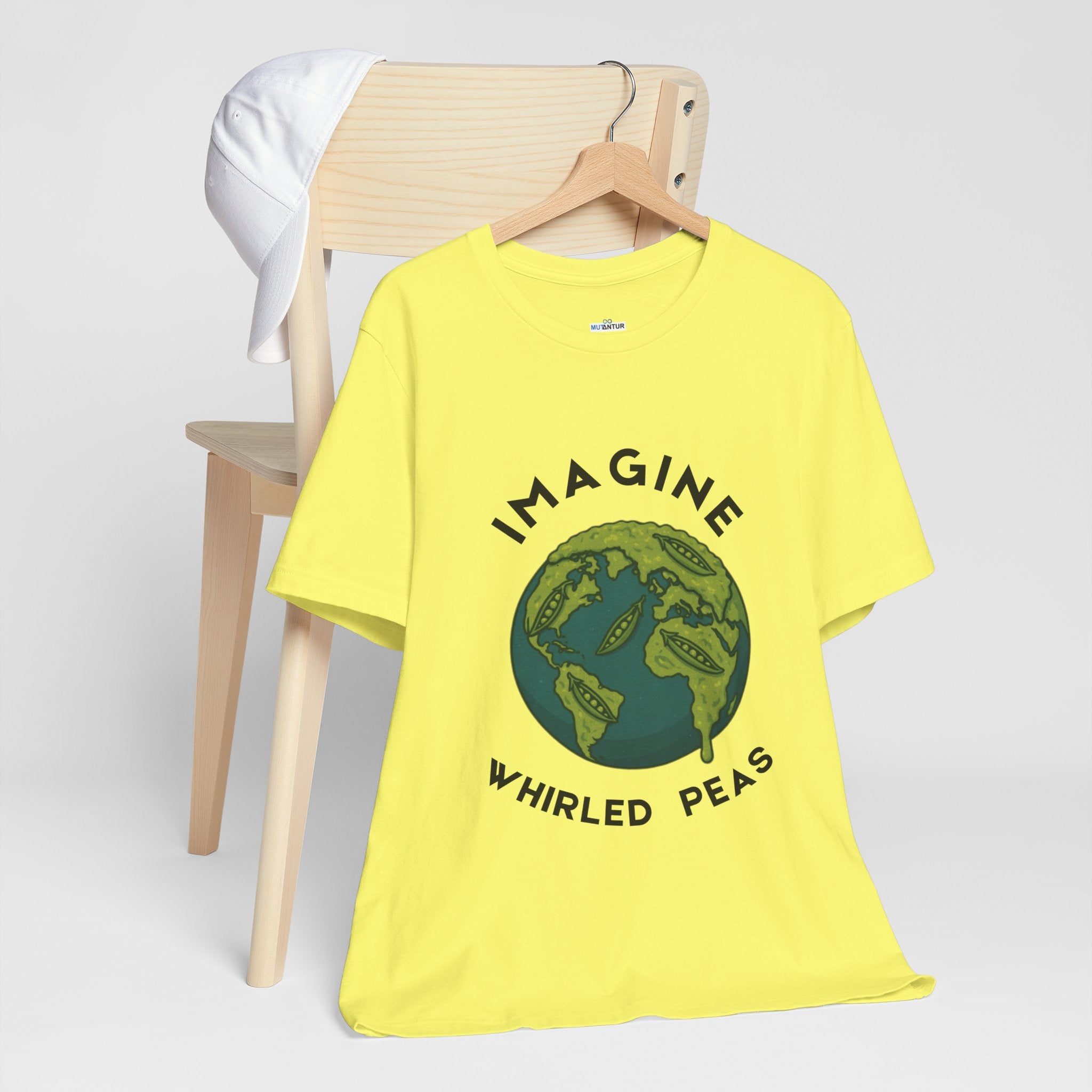 Imagine Whirled Peas Short Sleeve Tee, Eco-Friendly T-Shirt