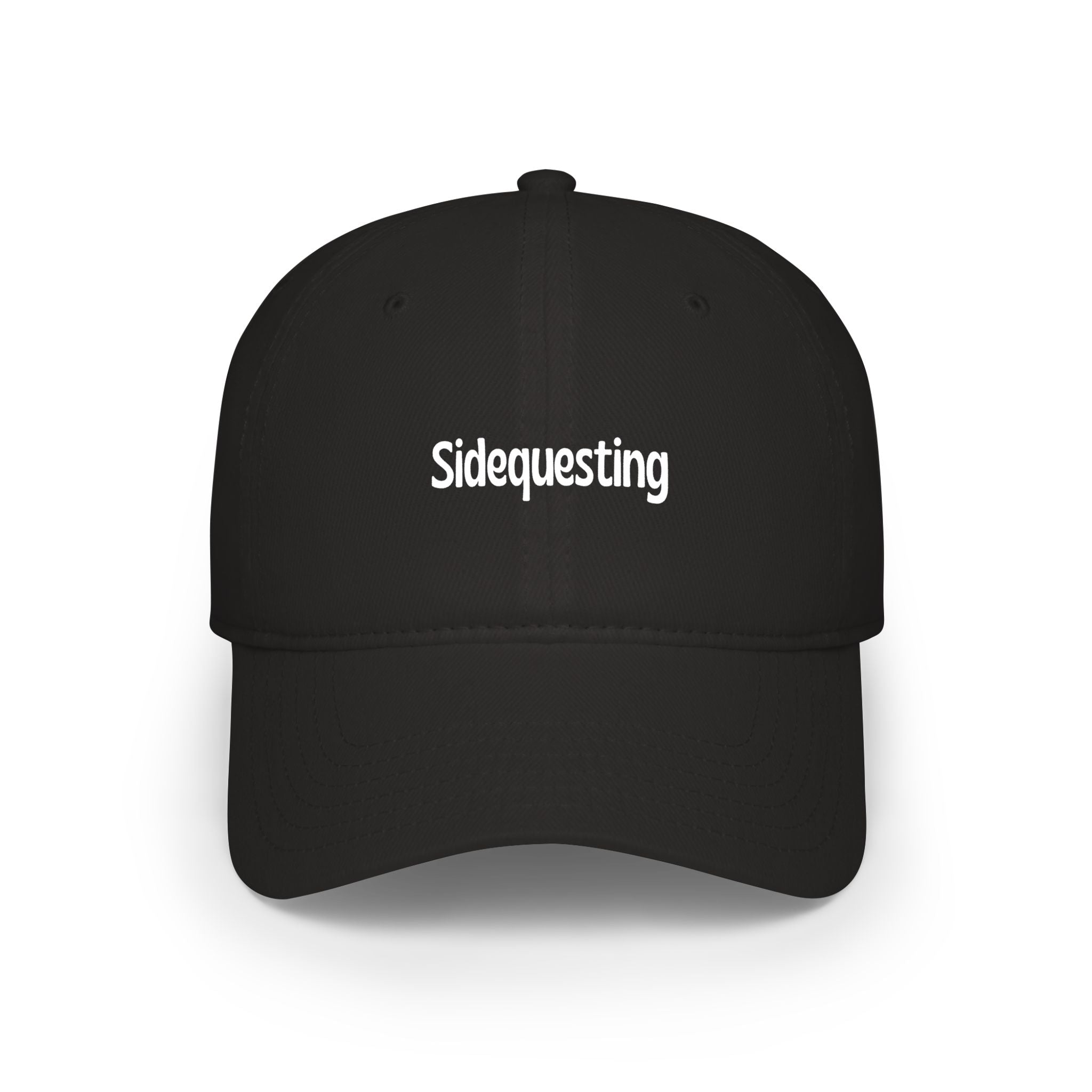 Sidequesting Baseball Cap — Low Profile Embroidered Dad Hat for Gamers