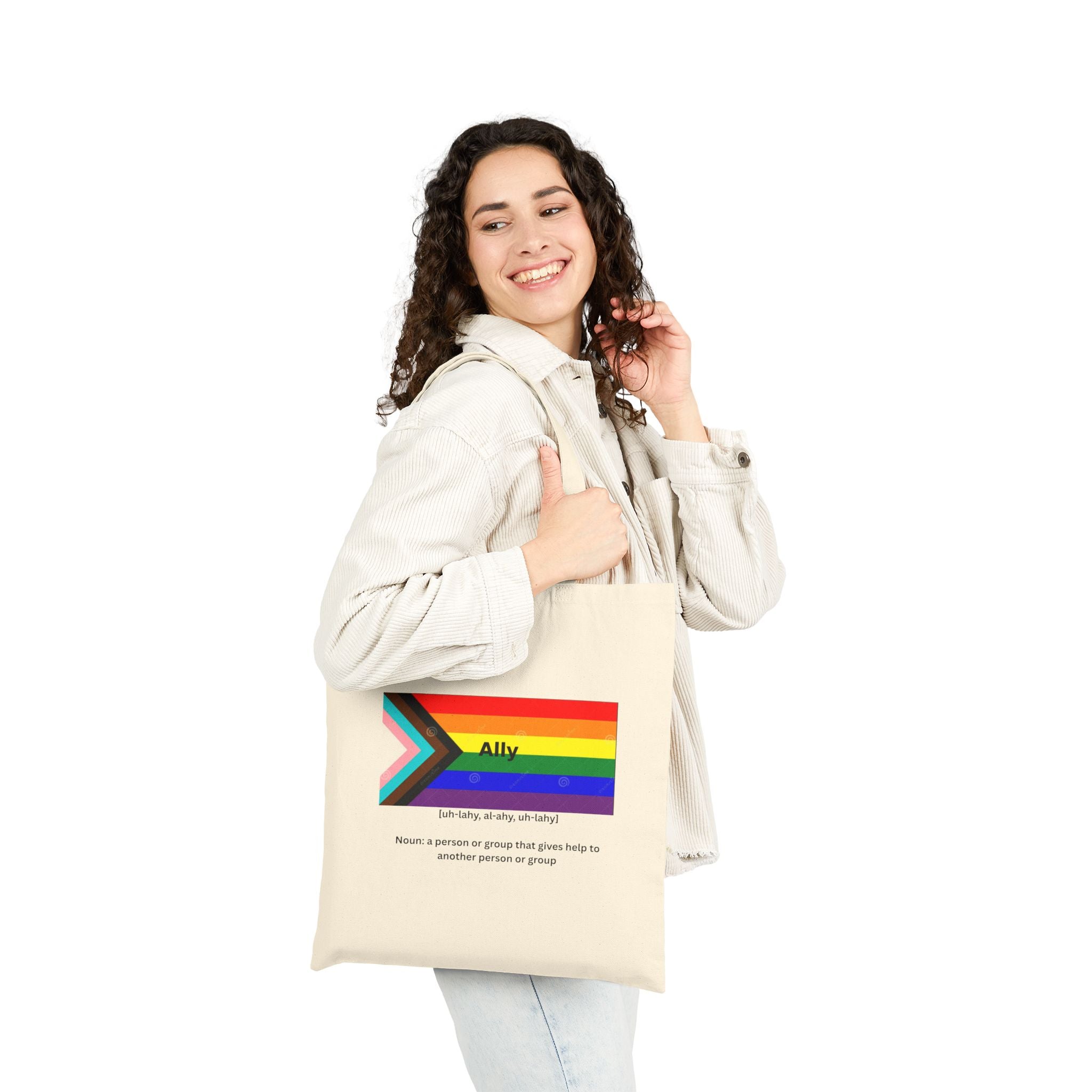 Ally Pride Cotton Canvas Tote Bag