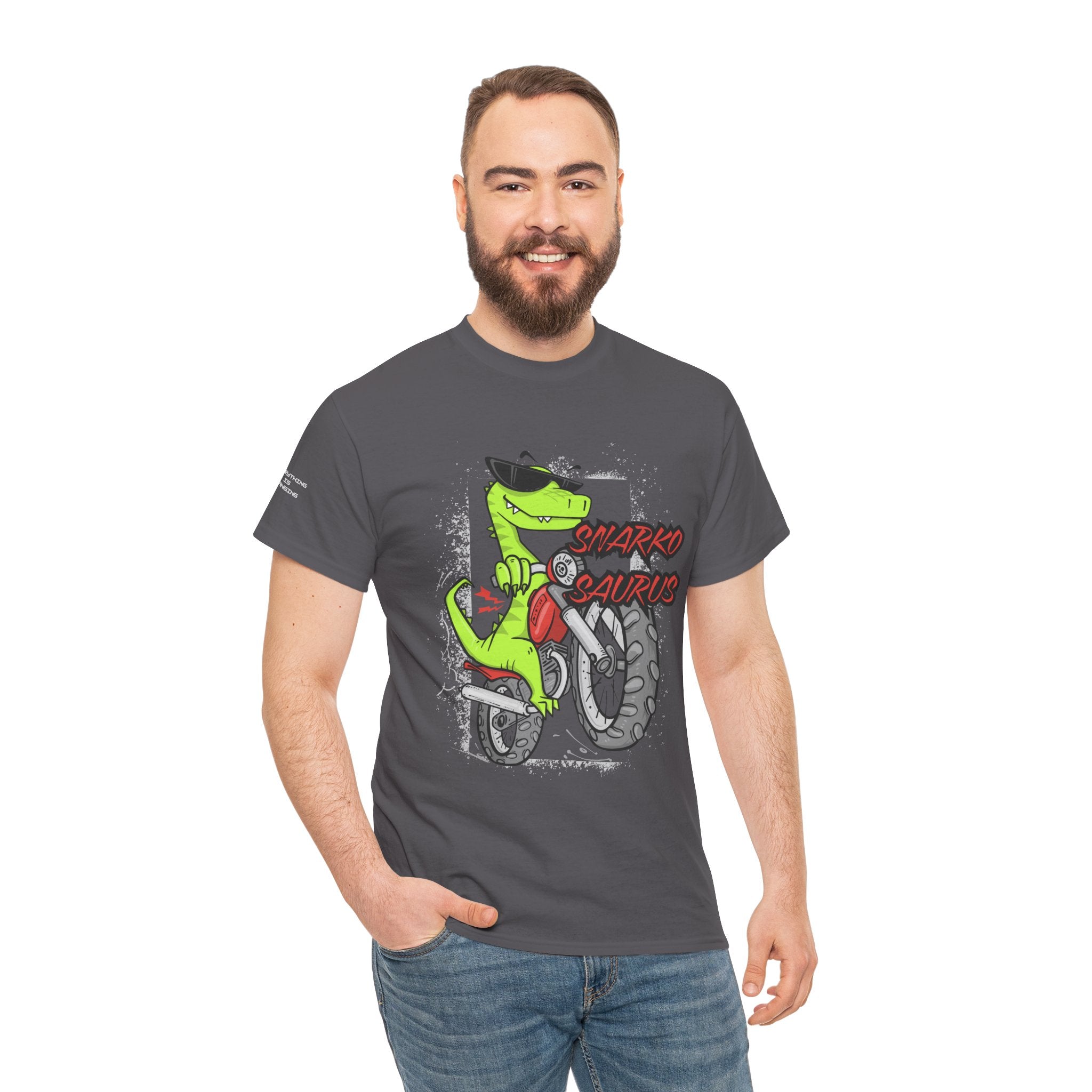 Snarkosaurus Cool Graphic Tee for Dinosaur Lovers | Unisex Heavy Cotton Tee