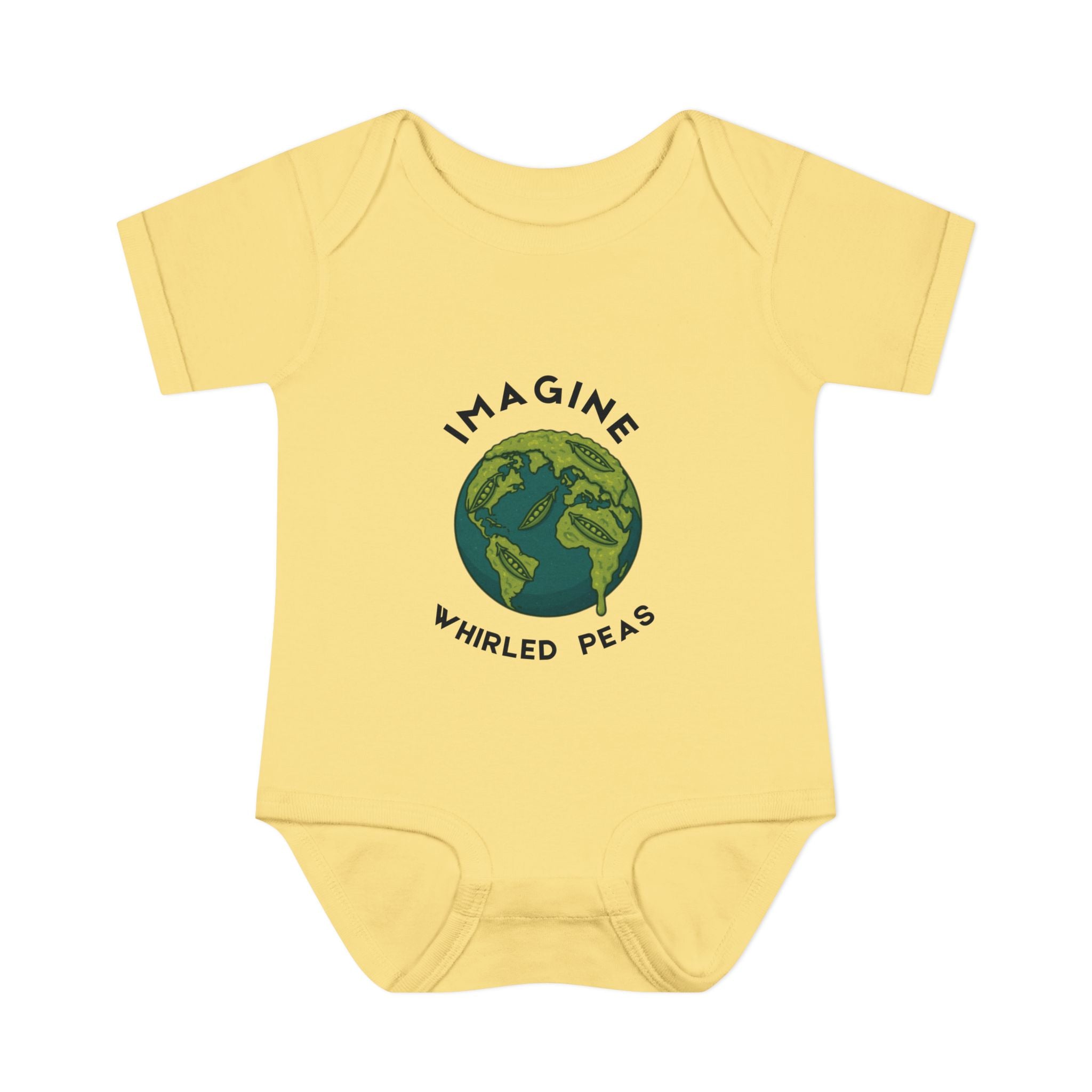 Imagine Whirled Peas Whimsical Baby Onesie