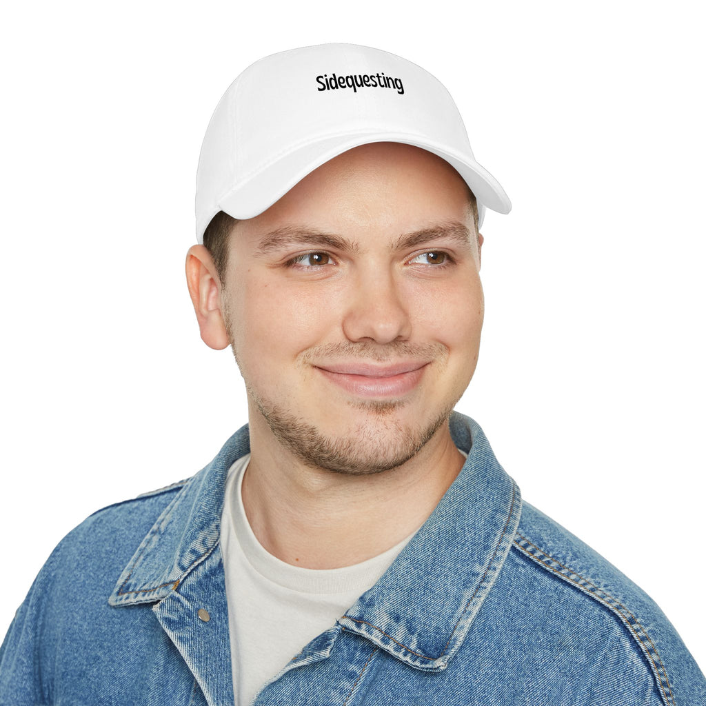Sidequesting Baseball Cap — Low Profile Embroidered Dad Hat for Gamers