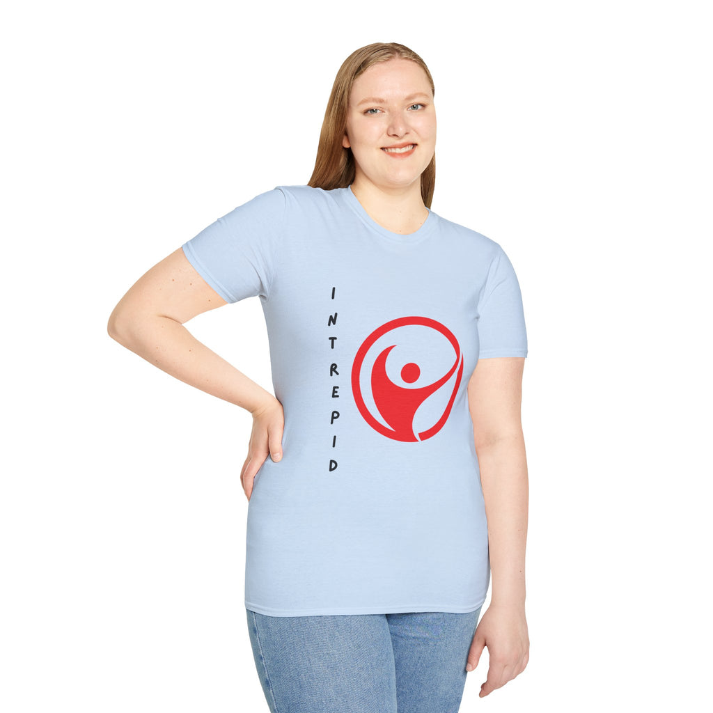 Intrepid Red Human Emblem T-Shirt | Empowerment Logo Tee