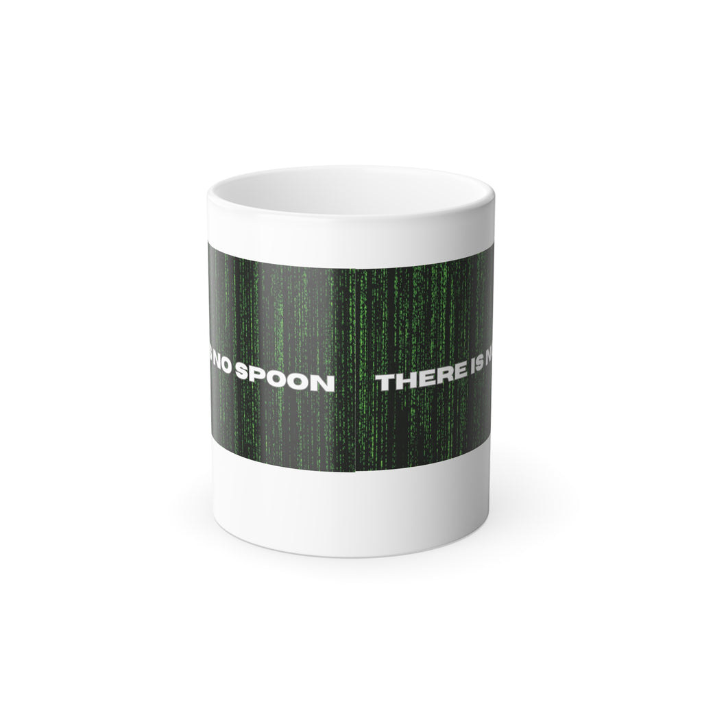 There Is No Spoon Color Changing Mug – Heat Reactive Sci-Fi Code Mug