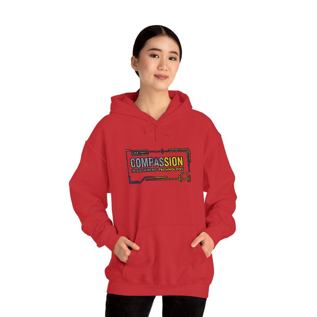 Compassion is Advanced Technology Embroidered Hoodie