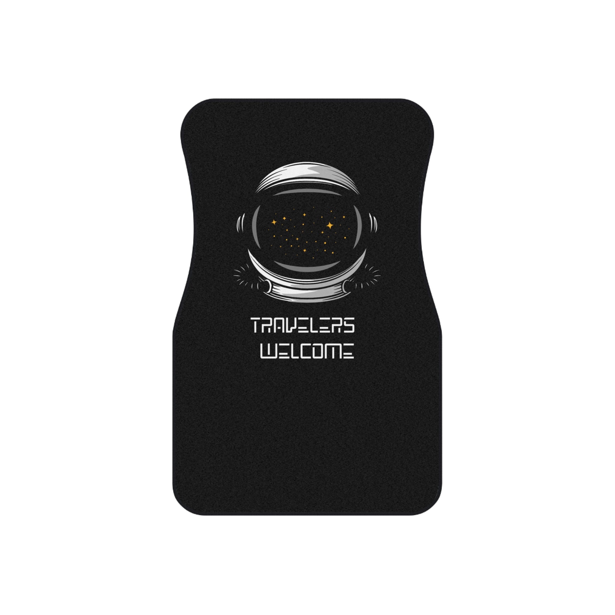 Car Mats Astronaut Helmet 'Travelers Welcome'  | Set of 4