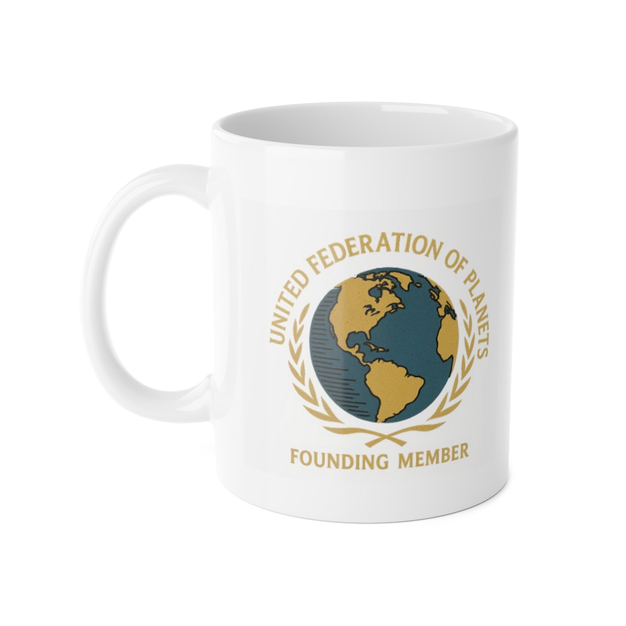Star Trek inspired Ceramic Mug, United Federation of Planets