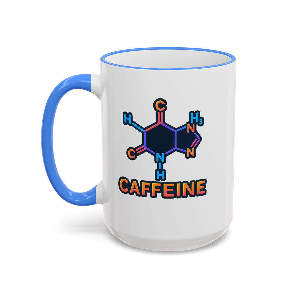 Caffeine Mug | Accent Rim & Handle 11oz 15oz