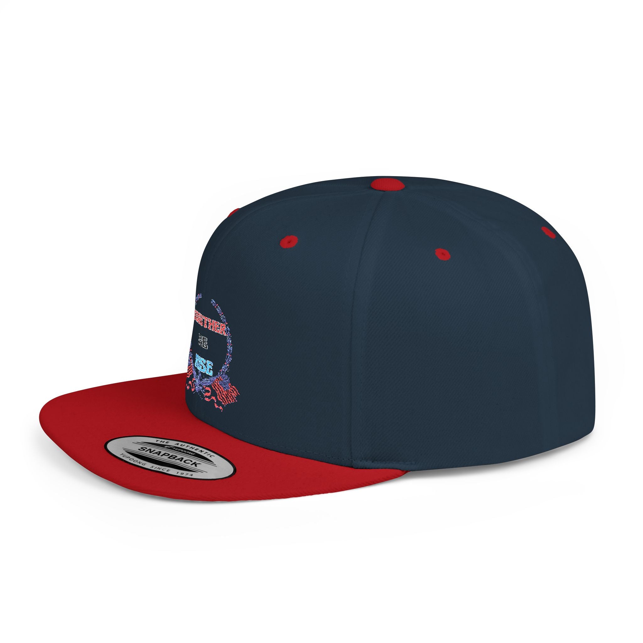 Together We Rise Snapback Hat – Embroidered Retro Crest with Flag Accents