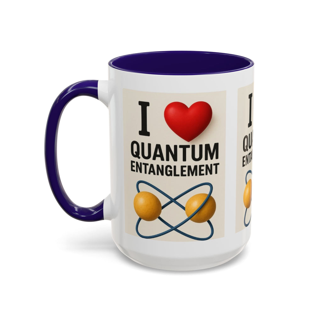 I Love Quantum Entanglement Mug – Science Nerd Coffee Mug