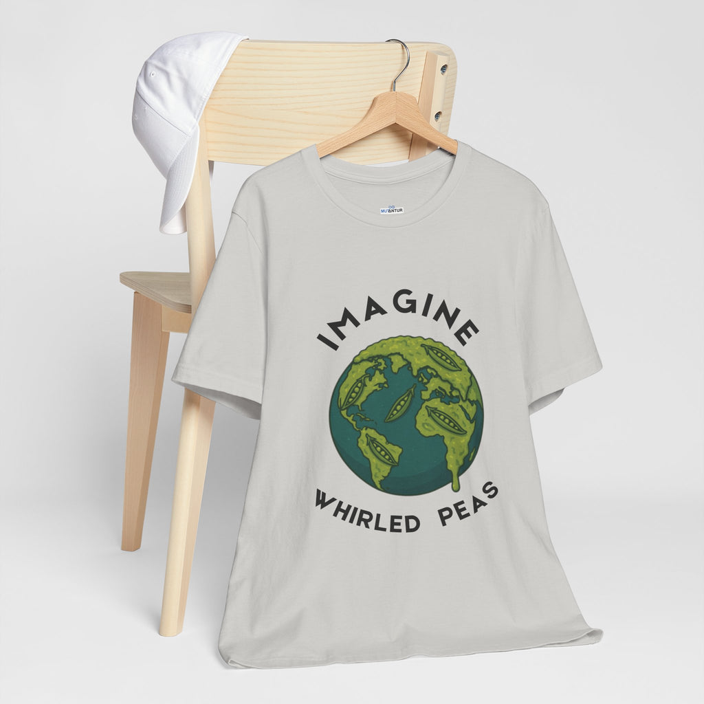 Imagine Whirled Peas Short Sleeve Tee, Eco-Friendly T-Shirt